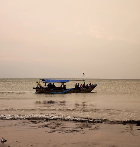Perahu nelayan Pantai Palangpang Sukabumi